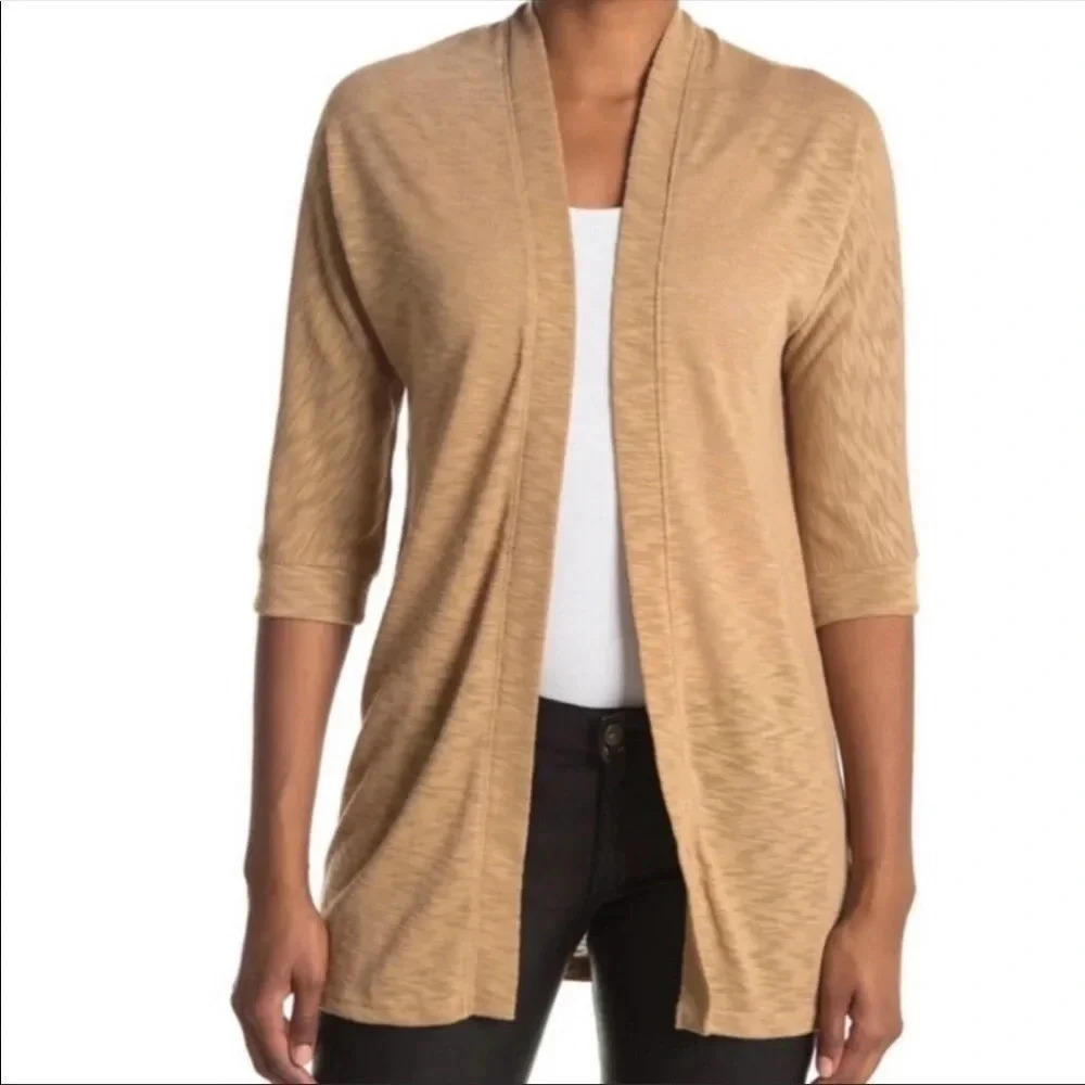Laundry by Shelli Segal Dolman Sleeve‎ Knit Cardigan Camel S NWT